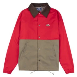 Stay Hungry Aborre Colorblock Coach Jacket Red / Khaki