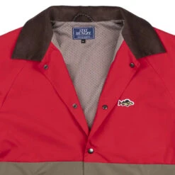 Stay Hungry Aborre Colorblock Coach Jacket Red / Khaki -Quality Clothing Store 19072 3