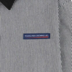 Stay Hungry YMGU Navy Logo Polo Candy Stripe -Quality Clothing Store 19076 3