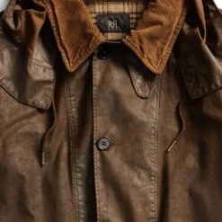 RRL By Ralph Lauren Waxed Cotton Walking Coat -Quality Clothing Store 20147 5