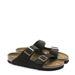 Birkenstock Arizona SFB Reg Sandal Suede Mocha -Quality Clothing Store 20697 4