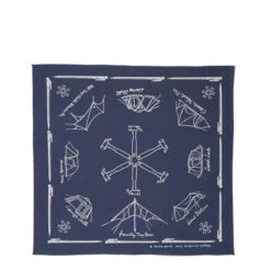 Snow Peak OG Cotton Noasobi Bandana Navy