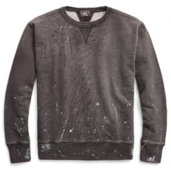 RRL By Ralph Lauren Double V Knit Black Sulphur