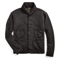 RRL By Ralph Lauren Shawl Cardigan Black Multi