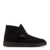 Clarks Originals Desert Coal Black Suede Shoes