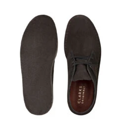 Clarks Originals Desert Coal Black Suede Shoes -Quality Clothing Store 23955 7