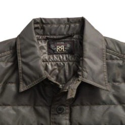 RRL By Ralph Lauren Holden Quilt Overshirt Green -Quality Clothing Store 24117 3