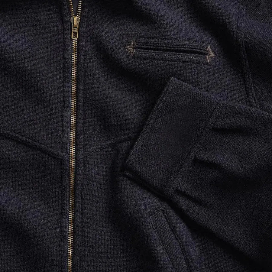 RRL By Ralph Lauren Full Zip Knitted Cardigan Navy 5 RRL By Ralph Lauren Full Zip Knitted Cardigan Navy - Image 5
