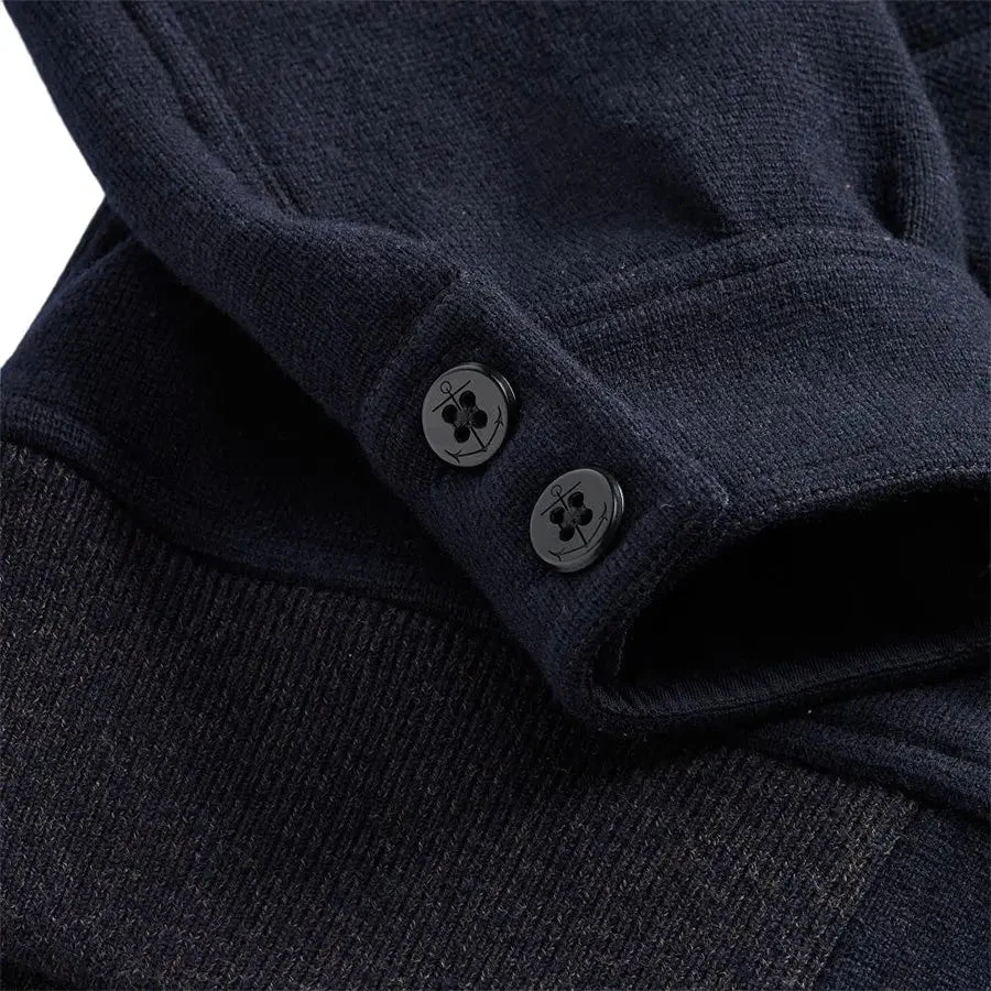 RRL By Ralph Lauren Full Zip Knitted Cardigan Navy 6 RRL By Ralph Lauren Full Zip Knitted Cardigan Navy - Image 6