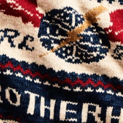 RRL By Ralph Lauren Logo Cotton-Blend Full-Zip Cardigan Indigo Cream Multi -Quality Clothing Store 24817 8