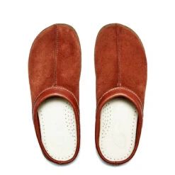 Yogi Suede Centre Seam Mule Chestnut Brown -Quality Clothing Store 25237 3