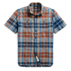 RRL By Ralph Lauren Kings Print S/S Shirt Indigo