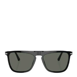 Persol 0PO3225S 95/58 56 Sunglasses Black / Polarized Green