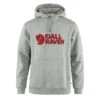 Fjallraven Logo Hoodie Grey Melange