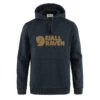 Fjallraven Logo Hoodie Dark Navy