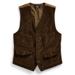 RRL By Ralph Lauren Stowford Cord Vest Vintage Brown