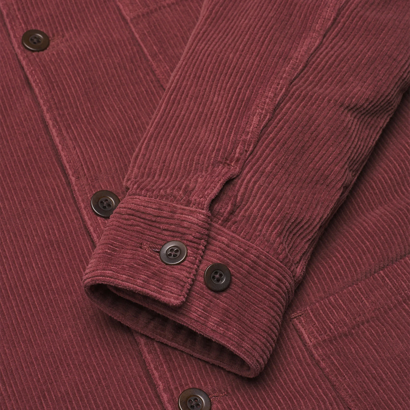 Portuguese Flannel Labura Corduroy Chore Jacket Bordeaux 3 Portuguese Flannel Labura Corduroy Chore Jacket Bordeaux - Image 3