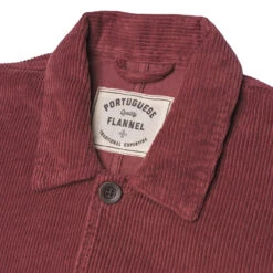 Portuguese Flannel Labura Corduroy Chore Jacket Bordeaux 9 Portuguese Flannel Labura Corduroy Chore Jacket Bordeaux -Quality Clothing Store 27289 5