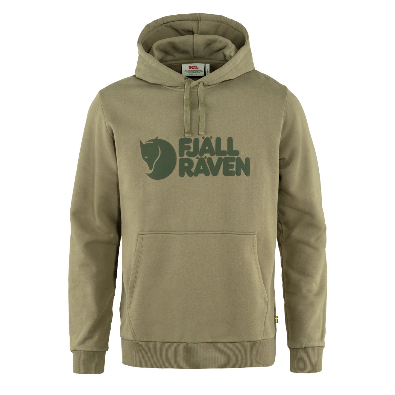 Fjallraven Logo Hoodie Light Olive 1 Fjallraven Logo Hoodie Light Olive