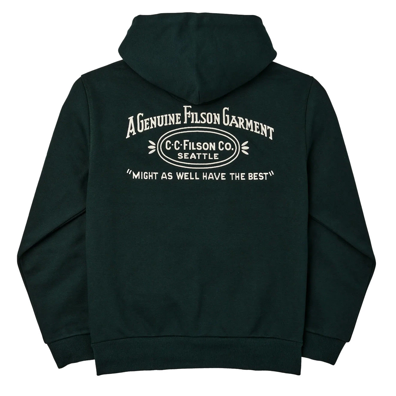 Filson Prospector Embroidered Hoodie Fir 2 Filson Prospector Embroidered Hoodie Fir - Image 2