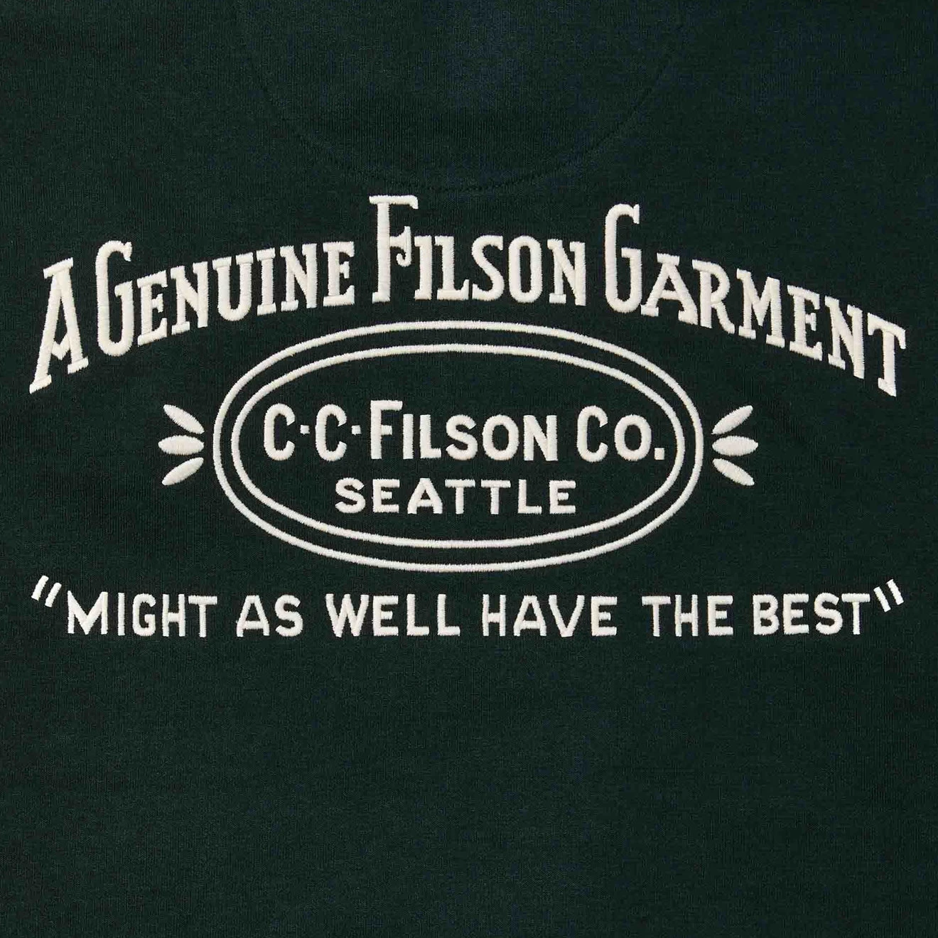 Filson Prospector Embroidered Hoodie Fir 5 Filson Prospector Embroidered Hoodie Fir - Image 5