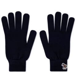 Paul Smith Zebra Logo Gloves Navy