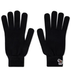 Paul Smith Zebra Logo Gloves Black