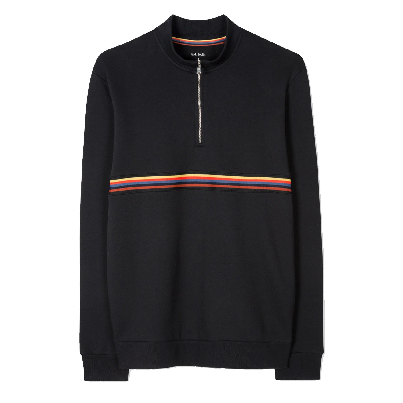 Paul Smith Half Zip Artist Stripe Sweatshirt Black 1 Paul Smith Half Zip Artist Stripe Sweatshirt Black