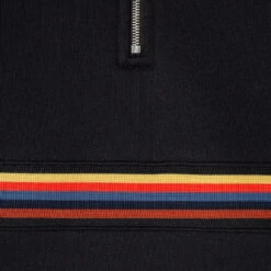 Paul Smith Half Zip Artist Stripe Sweatshirt Black 5 Paul Smith Half Zip Artist Stripe Sweatshirt Black -Quality Clothing Store 28120 3