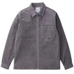 Gramicci Grid Cord Zip Shirt Grey