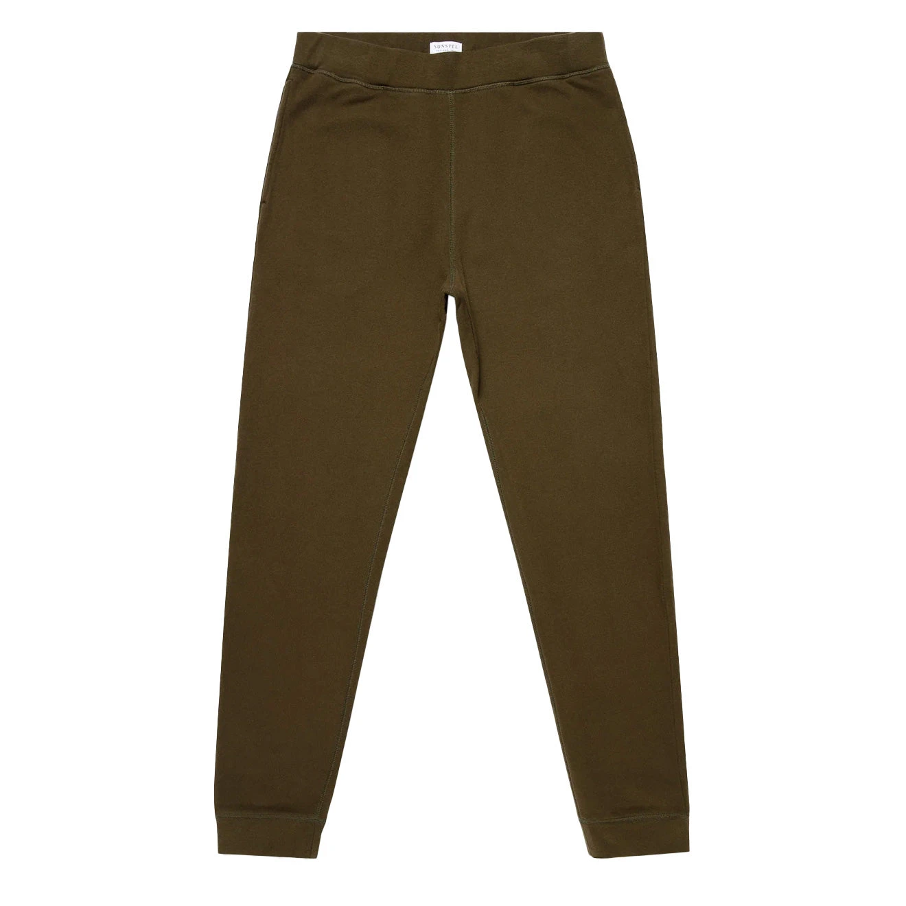 Sunspel Loopback Track Pant Dark Moss 1 Sunspel Loopback Track Pant Dark Moss