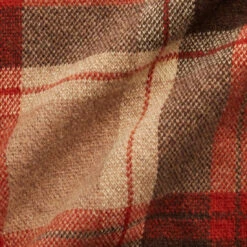 RRL By Ralph Lauren Plaid Wool Workshirt Jumper Orange Tan Multi -Quality Clothing Store 28616 6