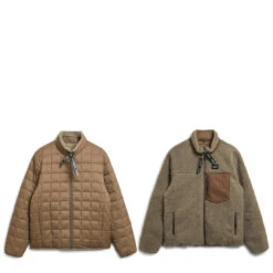 Taion Down X Boa Reversible Jacket L. Brown / Beige 5 Taion Down X Boa Reversible Jacket L. Brown / Beige -Quality Clothing Store 28849 1