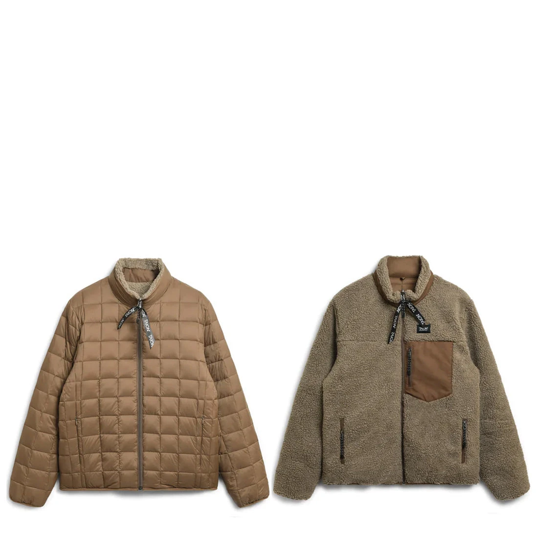 Taion Down X Boa Reversible Jacket L. Brown / Beige 3 Taion Down X Boa Reversible Jacket L. Brown / Beige - Image 3