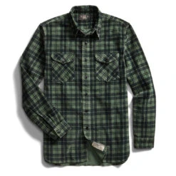 RRL By Ralph Lauren Corduroy Sport Shirt Green / Black