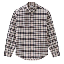 Woolrich Light Flannel Shirt Orange Check