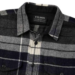 Filson Northwest Wool Shirt Navy Blue Heather -Quality Clothing Store 29064 2