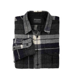 Filson Northwest Wool Shirt Navy Blue Heather -Quality Clothing Store 29064 3
