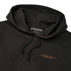 Filson Prospector Embroidered Hoodie Faded Black / Gold -Quality Clothing Store 29065 4