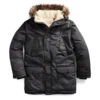 RRL By Ralph Lauren Faux-Fur-Trim Parka Deep Navy
