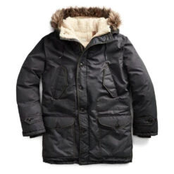 RRL By Ralph Lauren Faux-Fur-Trim Parka Deep Navy