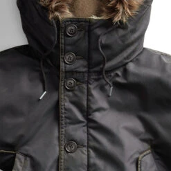 RRL By Ralph Lauren Faux-Fur-Trim Parka Deep Navy -Quality Clothing Store 29334 3