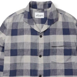 Albam Miles Shirt Blue Check -Quality Clothing Store Albam Miles Shirt Blue Check Albam 1656067578