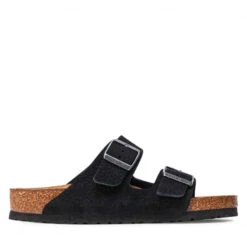 Birkenstock Arizona NU Reg Sandal Desert Buck Black