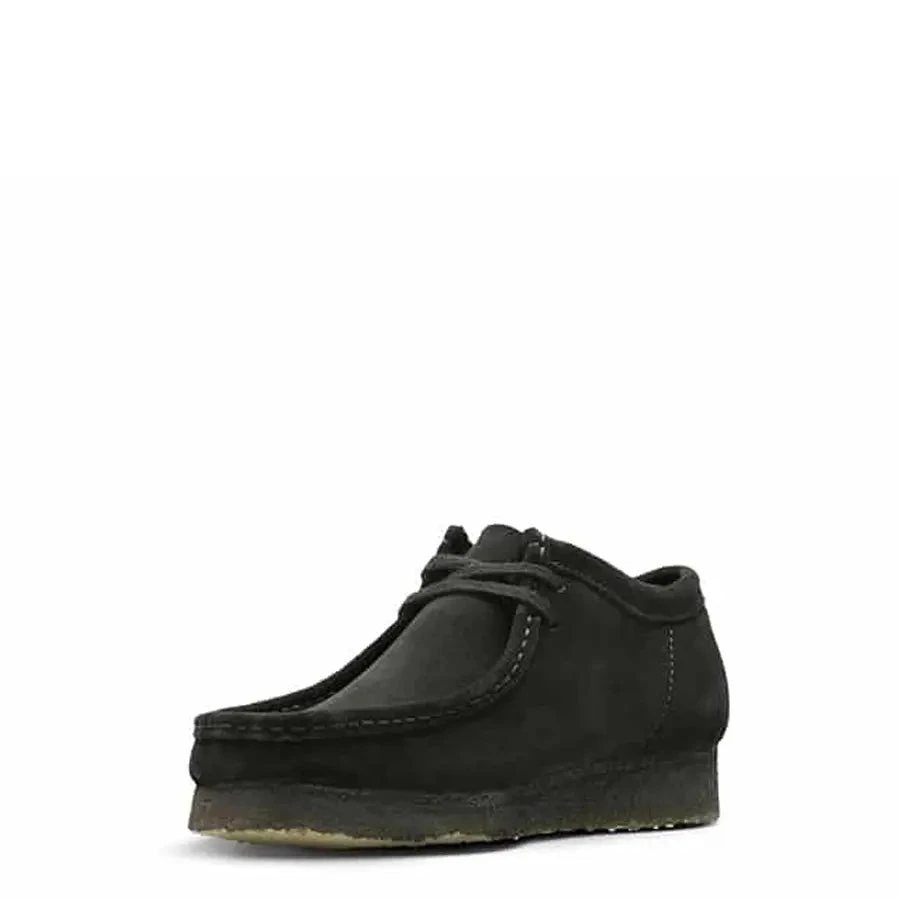 Clarks Originals Wallabee Shoes Black Suede 3 Clarks Originals Wallabee Shoes Black Suede - Image 3