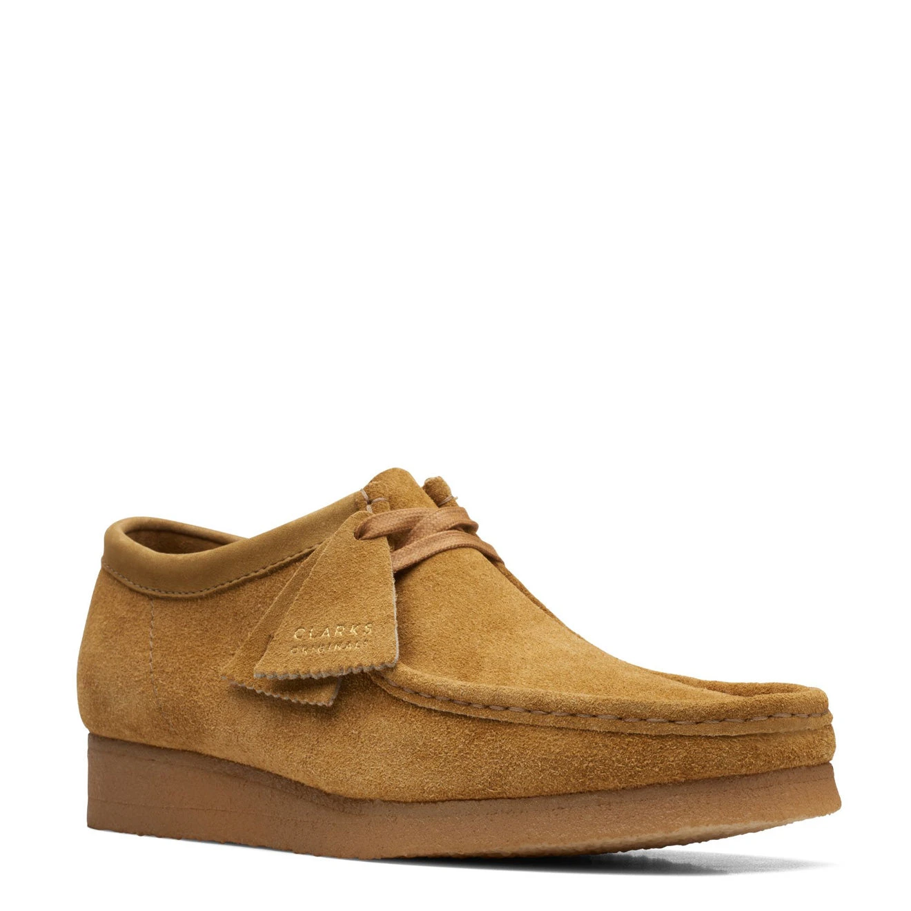 Clarks Originals Wallabee Shoes Oak Hairy Suede 2 Clarks Originals Wallabee Shoes Oak Hairy Suede - Image 2