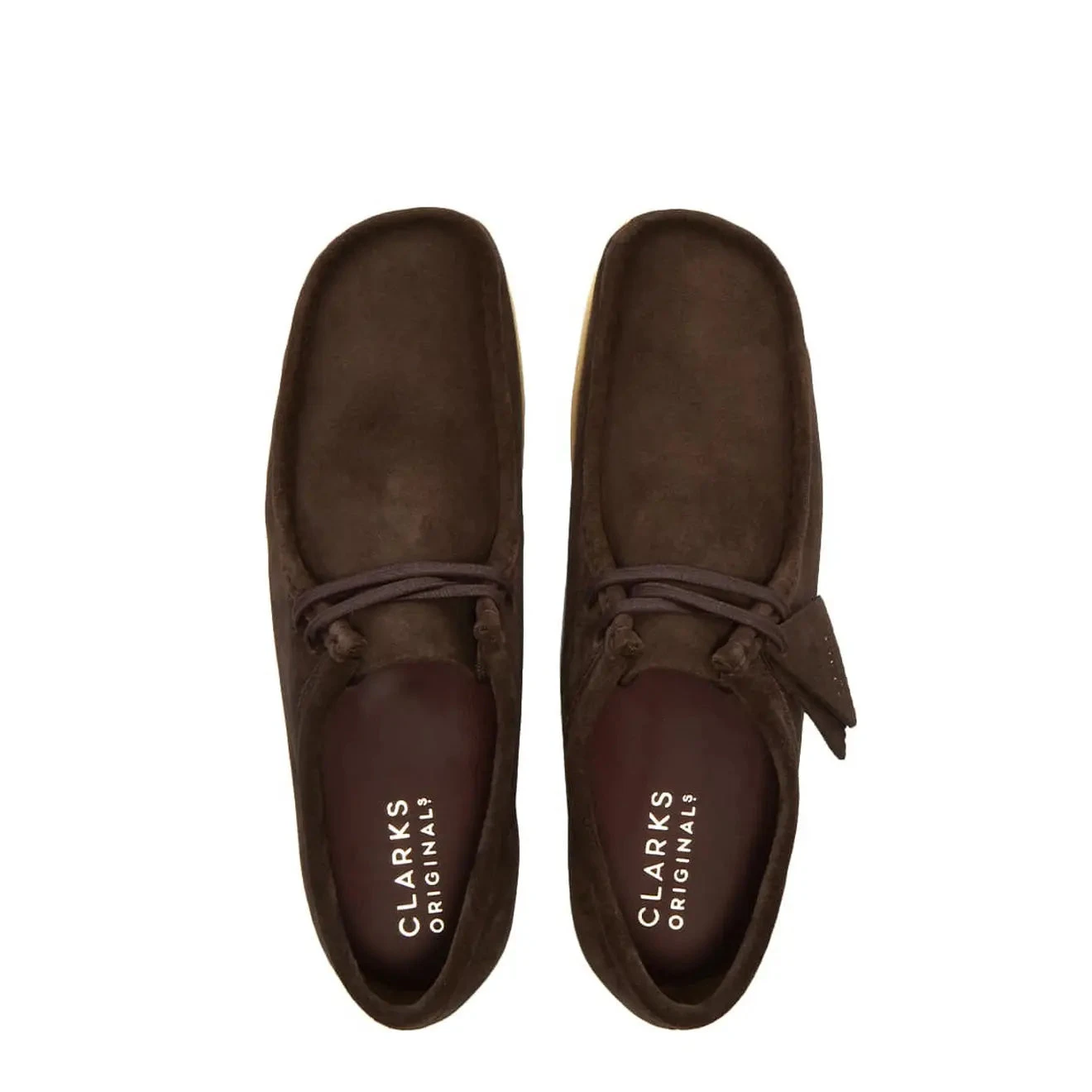 Clarks Originals Wallabee Shoes Dark Brown Suede 3 Clarks Originals Wallabee Shoes Dark Brown Suede - Image 3