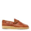 Yogi Corso Leather Buckle Monk Shoes Chestnut Brown