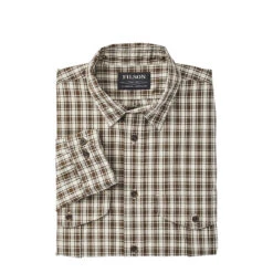 Filson Feather Cloth Shirt Natural / Dark Olive -Quality Clothing Store Filson Feather Cloth Shirt Natural Dark Olive 3