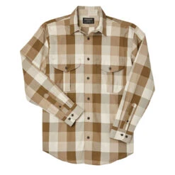 Filson Feather Cloth Shirt Tan Olive Khaki